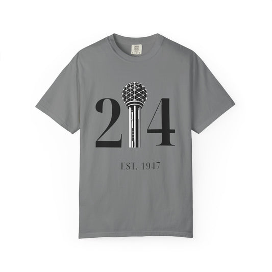 Dallas 214 Area Code T-Shirt | Reunion Tower Dallas Tee | Vintage Comfort Colors Texas Shirt