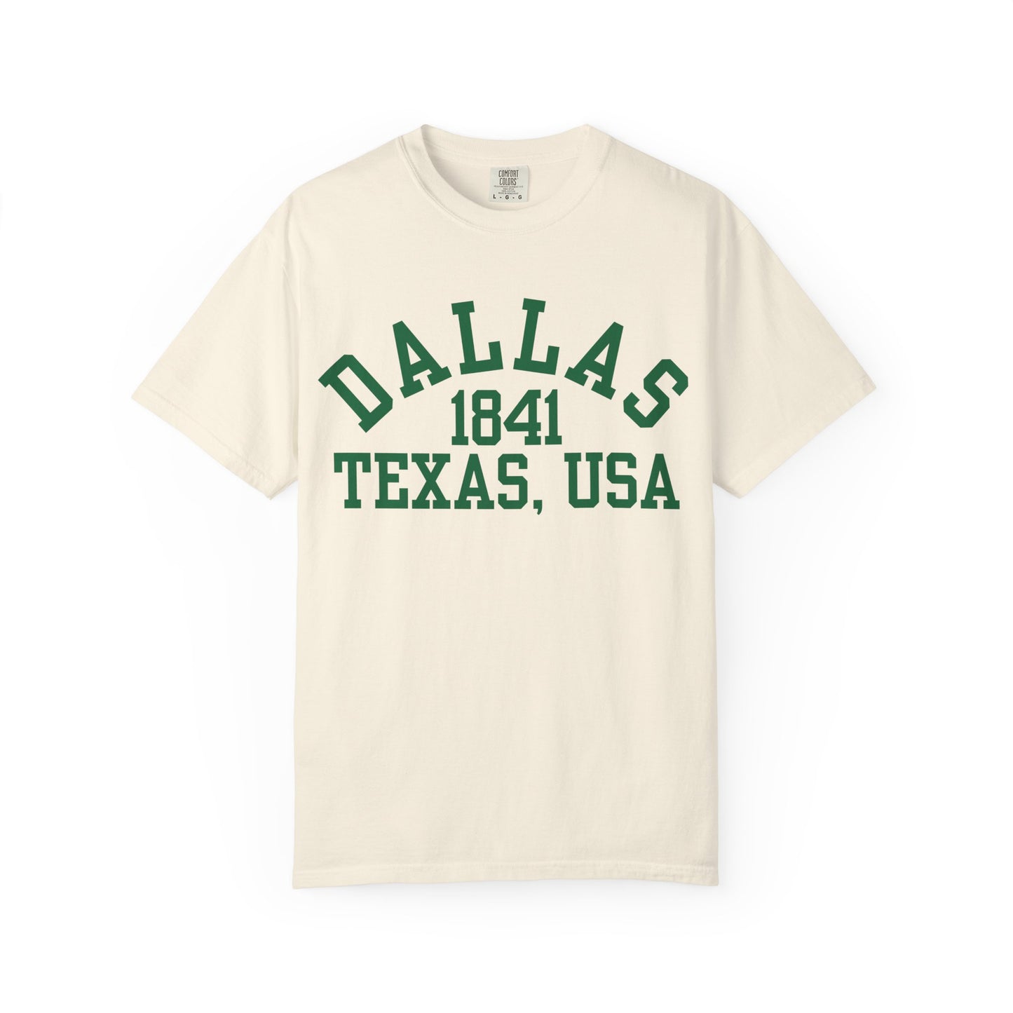 Dallas 1841 Texas USA T-Shirt | City Vintage Collegiate Tee